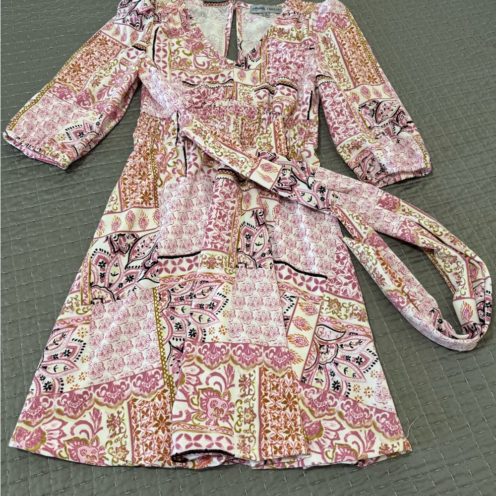 Absolutely Famous Pink and White Dress